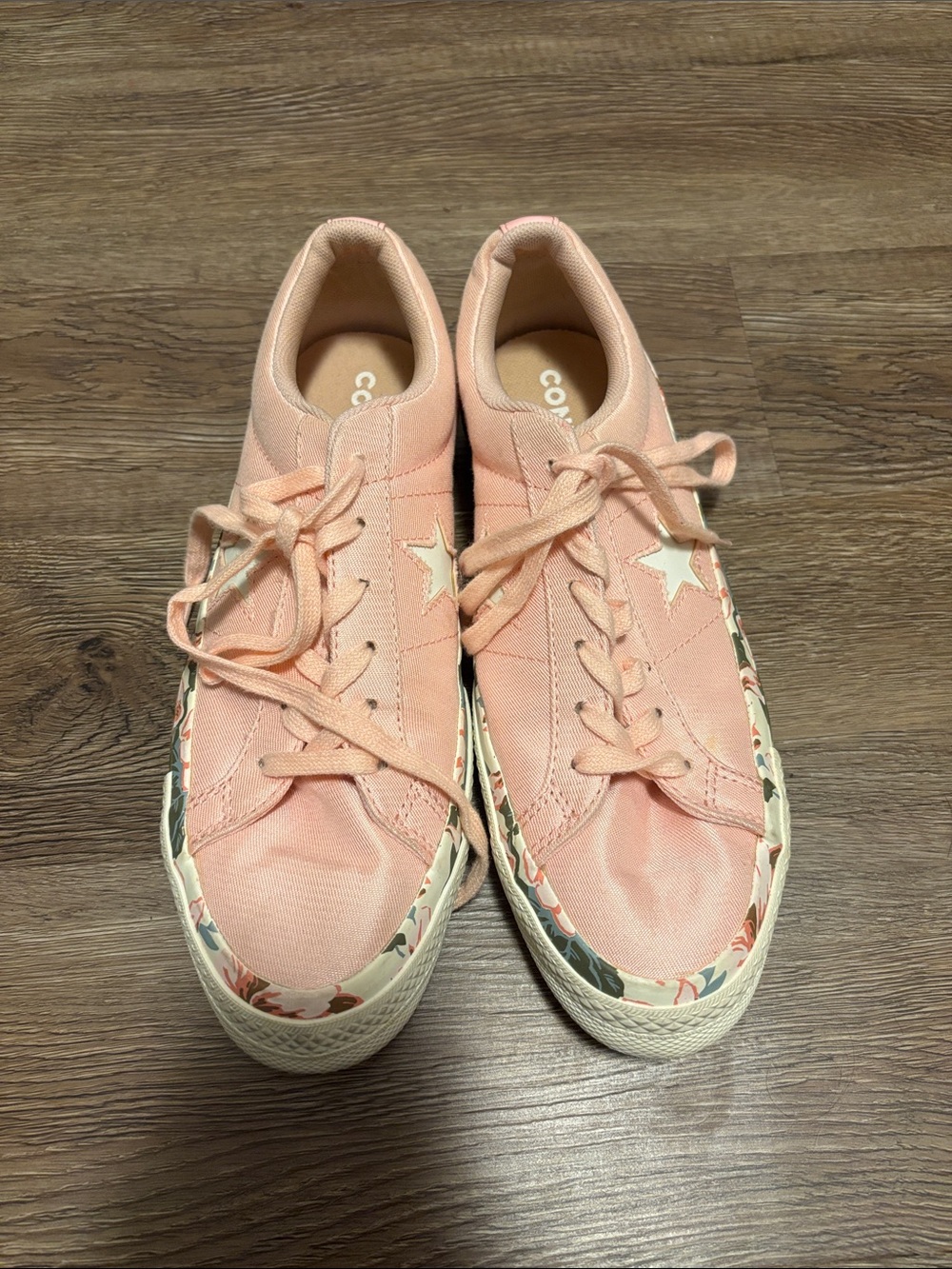 pink floral converse